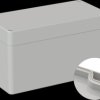 Industrial housing, 160 x 80 x 90 mm, IP66, light gray
