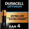 4 x bateria alkaliczna Duracell OPTIMUM LR03 AAA (blister)