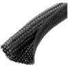 Quadrios 23CA249 Braided Hose Black Polyester 50-51mm Temp 155°C Per Metre
