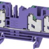 Through terminal block, snap-in, 4.0 mm², 32 A, 8 kV, purple, 3109530000