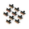 Przełącznik suwakowy SM12F11G7 2-pozycyjny - 10 szt.