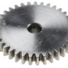 Koło zębate walcowe, moduł: 1, l.zębów: 30, śr. piasty: 14mm, śr. otworu: 6mm, Stal