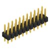 Pin header, 22 pole, pitch 2.54 mm, straight, black, SL 22 112 22 G