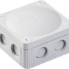 Cable junction box, no. of entries: 4, 4.0 mm², light gray, IP66/IP67, 10060400