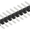 Pin header, 10 pole, pitch 2.54 mm, straight, black, 10080478