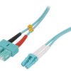 Fp3ls03 Patch Cord Światłowodowy Om3 Lc/Upc,Sc/Upc 3M Lszh Turkusowy