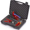 Zestaw końcówek zaciskowych typ: Walizka na narzędzia złącze: Zagniatane Knipex Nożyce do kabli, szczypce do systemów