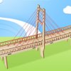 Cable-Stayed Bridge - Wooden DIY Educational Toy for Children