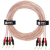 Auda Premium Bass Komplet 2X Kabel Głośnikowy 2X1,5Mm2 Ofc Wtyki Szpilkowe /3M/