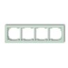 DECO Ramka 4 poczwórna uniwersalna z tworzywa DECO Pastel Matt miętowy 46DR-4 KARLIK