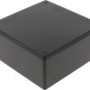 ABS enclosure, (L x W x H) 123 x 123 x 57 mm, black (RAL 9005), IP54, 1591XXUBK