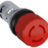 Przycisk bezpieczeństwa grzybkowy 30mm 1Z+1R - 1Z -1R 24 ... 300 V czerwony CE3T-10R-11 1SFA619500R1071
