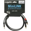 Klotz Kabel Audio Aux Mini Jack 3,5Mm Stereo (Wtyk) / 2X Rca Cinch (Wtyk) 0,9M