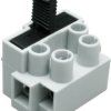 Connection terminal, 2 pole, 2.5 mm², clamping points: 1, gray, screw connection, 10 A, 503 SI/2 DS