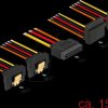 60153 SATA 15 Pin Stecker > SATA 15 Pin Buchse 2 straight, 2 down 90°