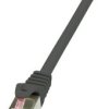 kabel LAN LogiLink CQ2023S, 1 szt., RJ45, CAT 6, S/FTP, 0.50 m, czarny