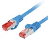 Patchcord kat.6 s/ftp lszh cu 0.25m niebieski fluke passed lanberg PCF6-10CU-0025-B