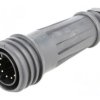 Złącze okrągłe wtyk męskie PIN: 10 10A 250V EXPlora niklowany EXP-0921/10/P
