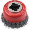Faithfull 01075XL130 X-LOCK Wire Cup Brush 75mm M14x2, 0.30mm Steel Wire