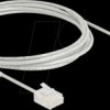 80759 RJ45 Network Cable Cat.6 UTP Ultra Slim 2 m grey with short plug