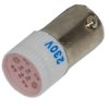 Ba9s LED 230V niebieska AC /DC Fi.10x23 chip