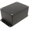 Hammond 1550Z115FBK Thick Wall Flanged Die Cast Enclosure, 148 x 108 x 75, Black