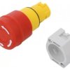Przełącznik bezpieczeństwa 22mm Poz.stab 2 czerwony brak 704.064.2