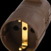 912.470 protective contact coupler, brown, break-proof, mountable