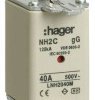 Hager LNH2040M Bezpiecznik NH 40 A 3 szt.