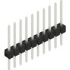 Pin header, 10 pole, pitch 2.54 mm, straight, black, 10046472