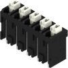 PCB terminal, 5 pole, pitch 5.08 mm, AWG 28-14, 12 A, spring-clamp connection, black, 1870240000