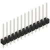 Pin header, 13 pole, pitch 2.54 mm, straight, black, 10048425