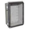 CamdenBoss CHDX8-323C X8 Series Hinged ABS Transparent Lid 185x135x85 IP66/67