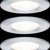 93444 Nova rigid flush mounted fixture, GU10, 3x 6.5 W, 2700 K, round,