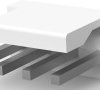 Pin header, 4 pole, pitch 3.96 mm, straight, natural, 640445-4