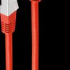 BS08-64024 patch cable, angle-straight, red, 1 m