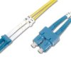 Patch cord światłowodowy LC/SC duplex SM 9/125 OS2 3m LS0H żółty DK-2932-03