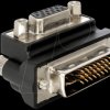 65172 VGA socket > DVI 29-pin right angled adapter