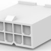 Plug housing, 10 pole, pitch 4.2 mm, straight, natural, 1-1586000-0