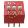 DIP-SWITCH 3-BIEGOWY CZERWONY