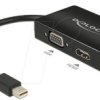 62631 miniDP 1.1>1x VGA+1x HDMI+1x DVI 24+1 black