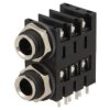 Złącze Jack 6,3mm, żeńskie, gniazdo, kątowe 90, stereo ACJS-MHDC