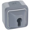 PLEXO55 Wyłącznik na klucz szary (komplet bez wkładki) 069706 LEGRAND