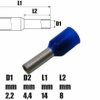 Tulejka kablowa izolowana 2.5mm² 8mm - końcówka tulejkowa SGE 601235