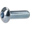 R-TECH 337344 M5 X 16 Hex Socket Button Screws Steel BZP - Pack Of 100