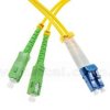 Patchcord światłowodowy jednomodowy SC/APC-LC/UPC, 9/125, dupleks, włókno G652D, długość 2m