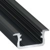 Profil LED typ B czarny anod.2m 2,02m (do taśm ledowych)