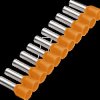 187510 Aderendhülse Bandware 0,5mm²x8mm, orange Riegel 50Stk. , Farbrei