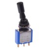 5636CDG2V APEM Black On-On Locking 6.35mm Miniature Toggle Switch SPDT
