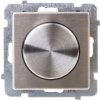 SONATA Ściemniacz przyciskowo-obrotowy /żarowy i halogenowy/ stal inox ŁP-8RM/m/37